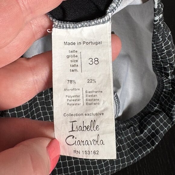 ISABELLE CIARAVOLA Womens Size 38/US S Romane High-Neck Zipper-Back Leotard - Picture 8 of 8